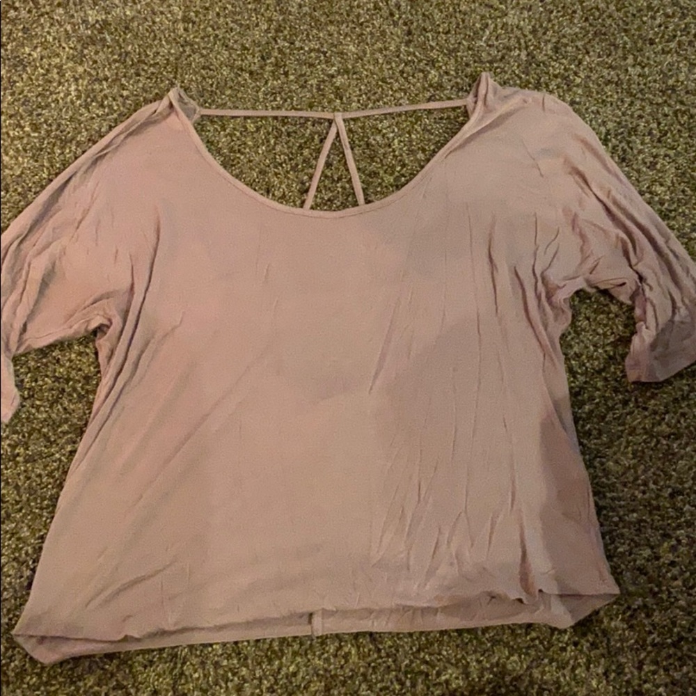 Open back shirt